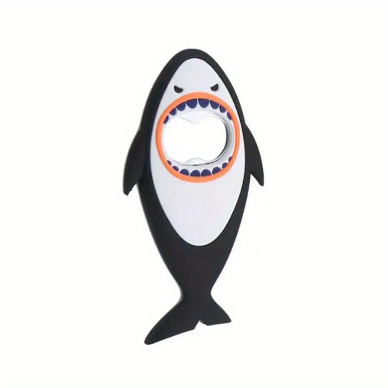 1pc Cute Shark Cartoon Magnetic Bottle Opener - Stainless Steel 3D Fish Design for Beer & Wine Caps, Kitchen Accessory чёрный
1pc Cute Shark Cartoon Magnetic Bottle Opener - Stainless Steel 3D Fish Design for Beer & Wine Caps, Kitchen Accessory чёрный