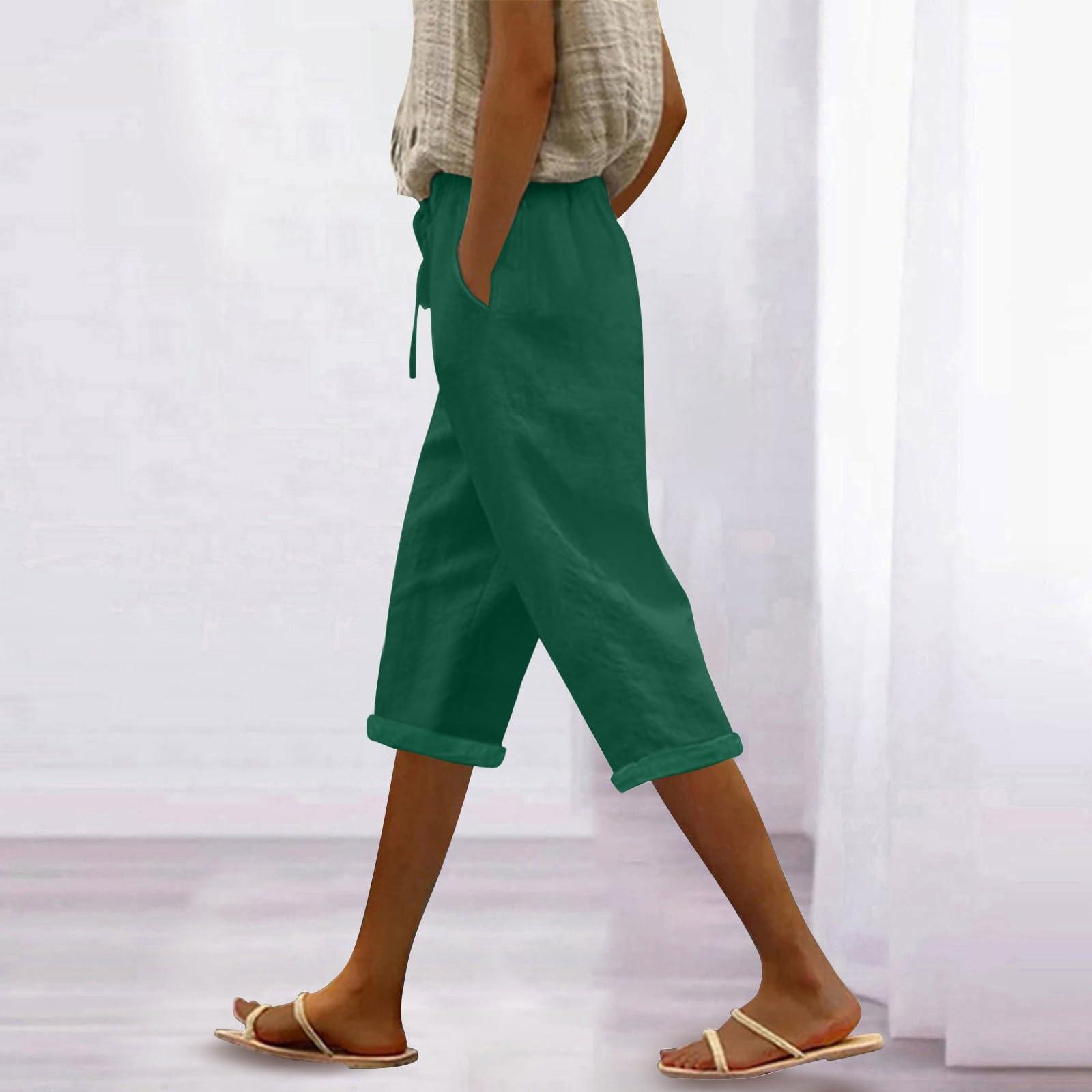 Women s Fashion Casual Loose Colour Cotton Linen Drawstring 7/10 Pants XXL
Women s Fashion Casual Loose Colour Cotton Linen Drawstring 7/10 Pants XXL