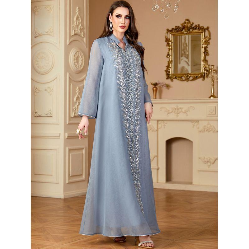 Стойка воротник Вышивка бисером Аппликация Светло-голубой Дубай Путешествия Фотография Юбки Ближний Восток Халат Платье Платье Light Blue 2XL
Стойка воротник Вышивка бисером Аппликация Светло-голубой Дубай Путешествия Фотография Юбки Ближний Восток Халат Платье Платье Light Blue 2XL