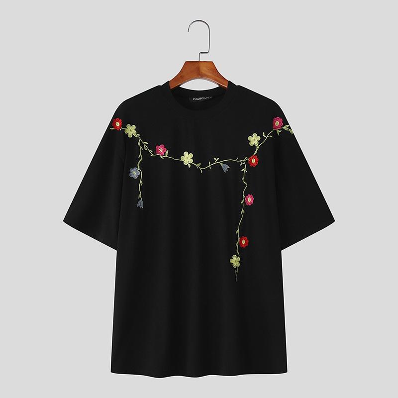 INCERUN Летние мужские футболки с круглым вырезом, коротким рукавом, вышивкой, повседневные, оверсайз XL чёрный
INCERUN Летние мужские футболки с круглым вырезом, коротким рукавом, вышивкой, повседневные, оверсайз XL чёрный