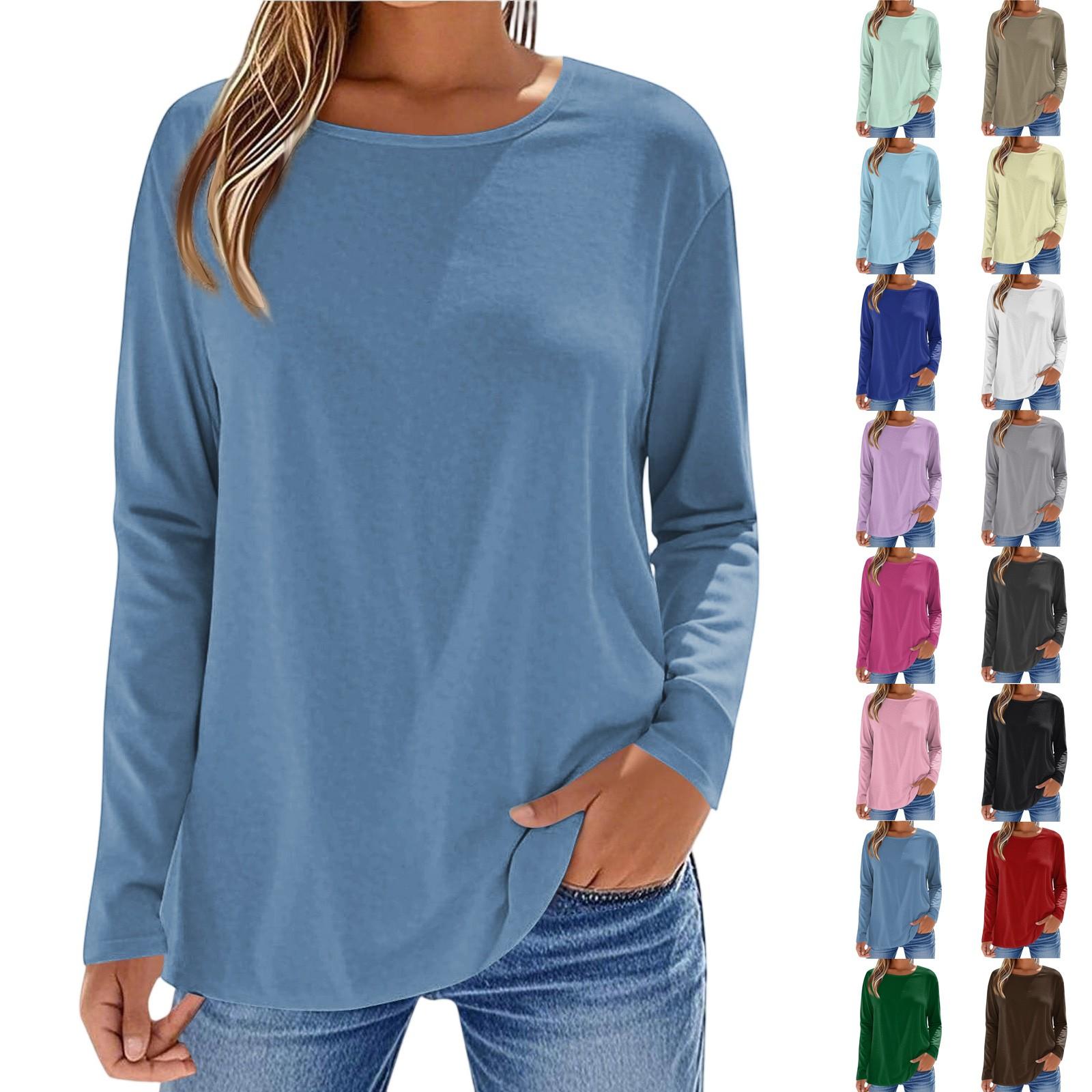 Women s Fashionable Casual Solid Color Long Sleeved Round Neck Top Round Neck Top L червоний
Women s Fashionable Casual Solid Color Long Sleeved Round Neck Top Round Neck Top L червоний