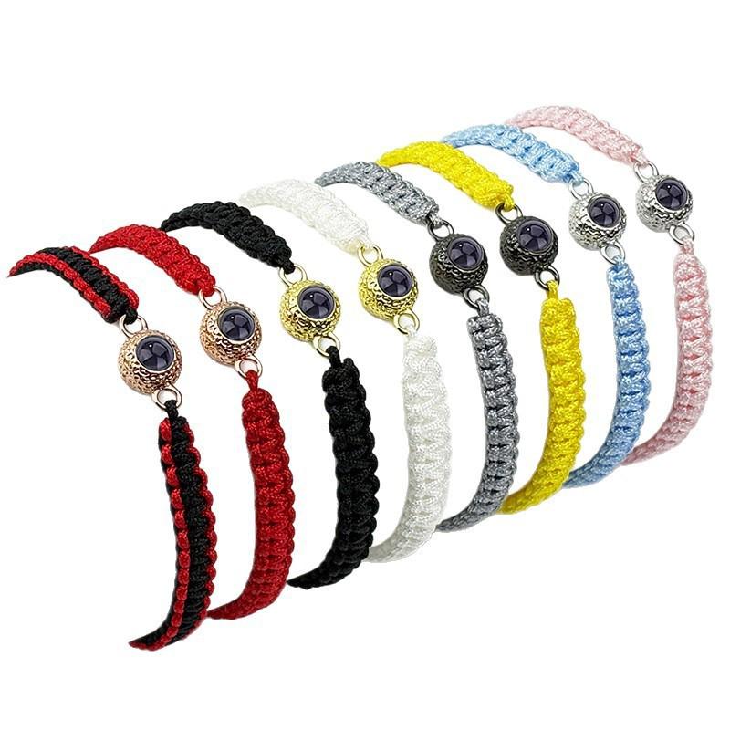 Handmade Round Bead Photo Bracelet: Woven Rope Couple Style, Fixed Color, Holiday Fashion
Handmade Round Bead Photo Bracelet: Woven Rope Couple Style, Fixed Color, Holiday Fashion