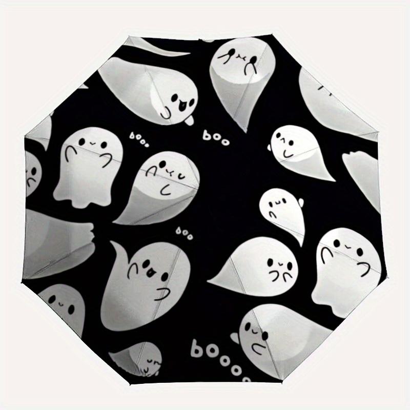 1pc Ghost Boo Auto Open/Close Cute Umbrella with One Touch Button, Compact Folding Canopy, Sturdy 8 Rib Windproof Design Lightweight 01
1pc Ghost Boo Auto Open/Close Cute Umbrella with One Touch Button, Compact Folding Canopy, Sturdy 8 Rib Windproof Design Lightweight 01