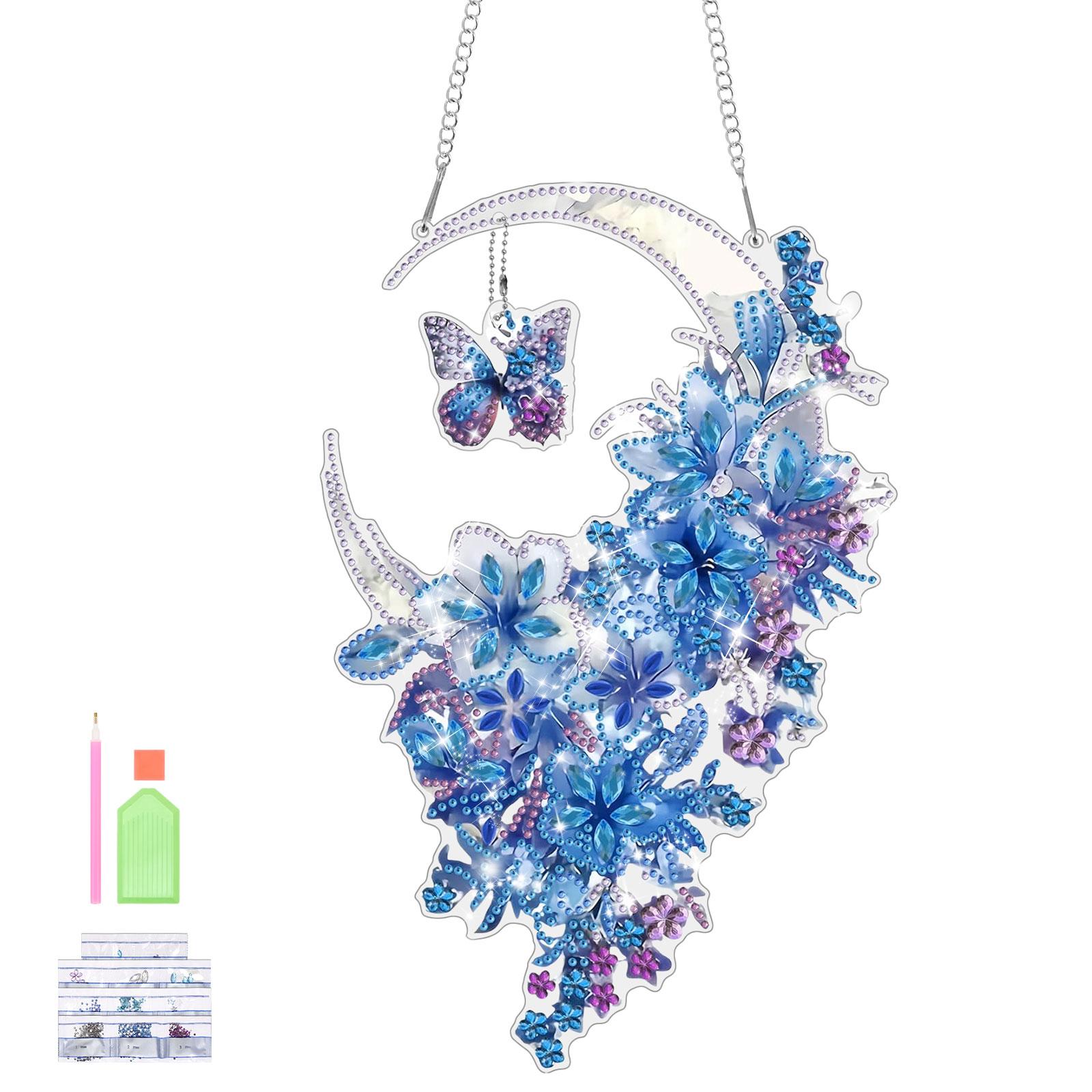 Hanging Diamond Art Kits DIY Flower Diamond Painting Kit Special Shape Plastic Diamond Drawing Kit for Window Studio Home Decor
Hanging Diamond Art Kits DIY Flower Diamond Painting Kit Special Shape Plastic Diamond Drawing Kit for Window Studio Home Decor