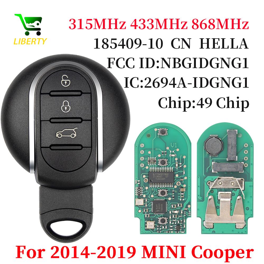 Liberty 315/433/868MHz ID49 Chip Smart Car Key For 2014-2018 MINI Cooper Clubman F-series F54 F55 F56 F57 Keyless Go NBGIDGNG1 315MHZ
Liberty 315/433/868MHz ID49 Chip Smart Car Key For 2014-2018 MINI Cooper Clubman F-series F54 F55 F56 F57 Keyless Go NBGIDGNG1 315MHZ