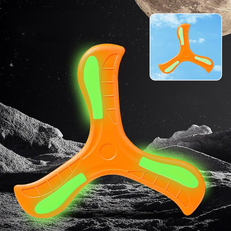 Kids Childrens Soft EVA Luminous Boomerang Toy Three-leaf Returning Flying Disc Safe Outdoor Sport Game for Adults Parent-Child Play
Kids Childrens Soft EVA Luminous Boomerang Toy Three-leaf Returning Flying Disc Safe Outdoor Sport Game for Adults Parent-Child Play