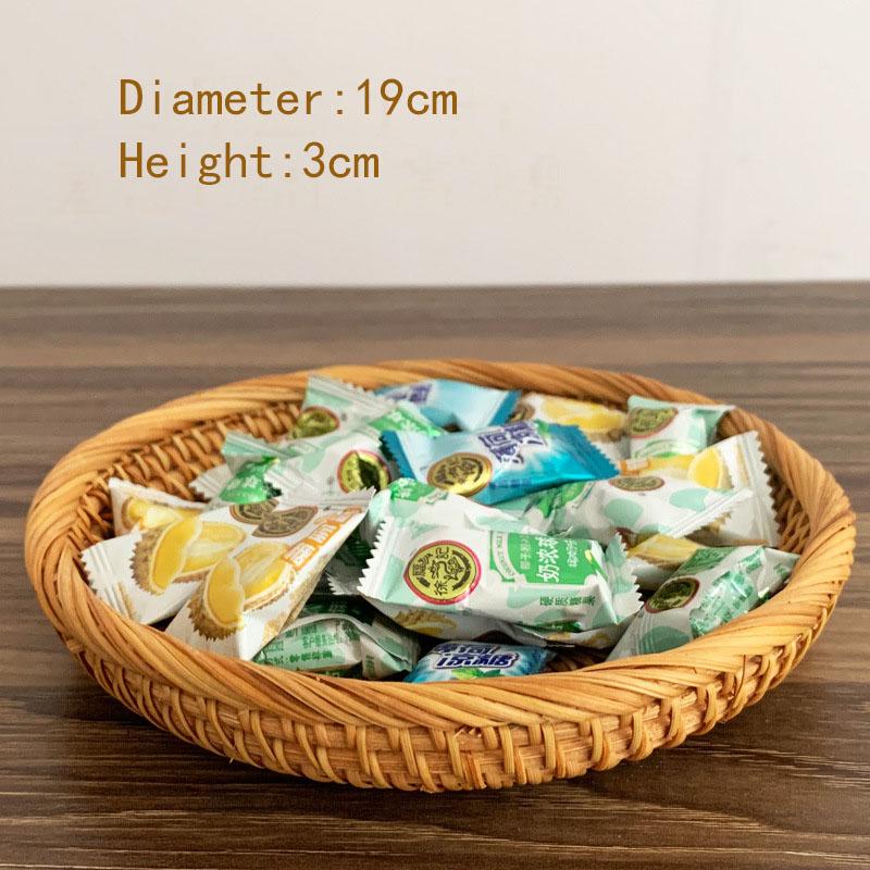 HEMU-Round Rattan Woven Basket, Wicker Fruit Basket, Bread Food, Kitchen Home Decor Organizer
HEMU-Round Rattan Woven Basket, Wicker Fruit Basket, Bread Food, Kitchen Home Decor Organizer