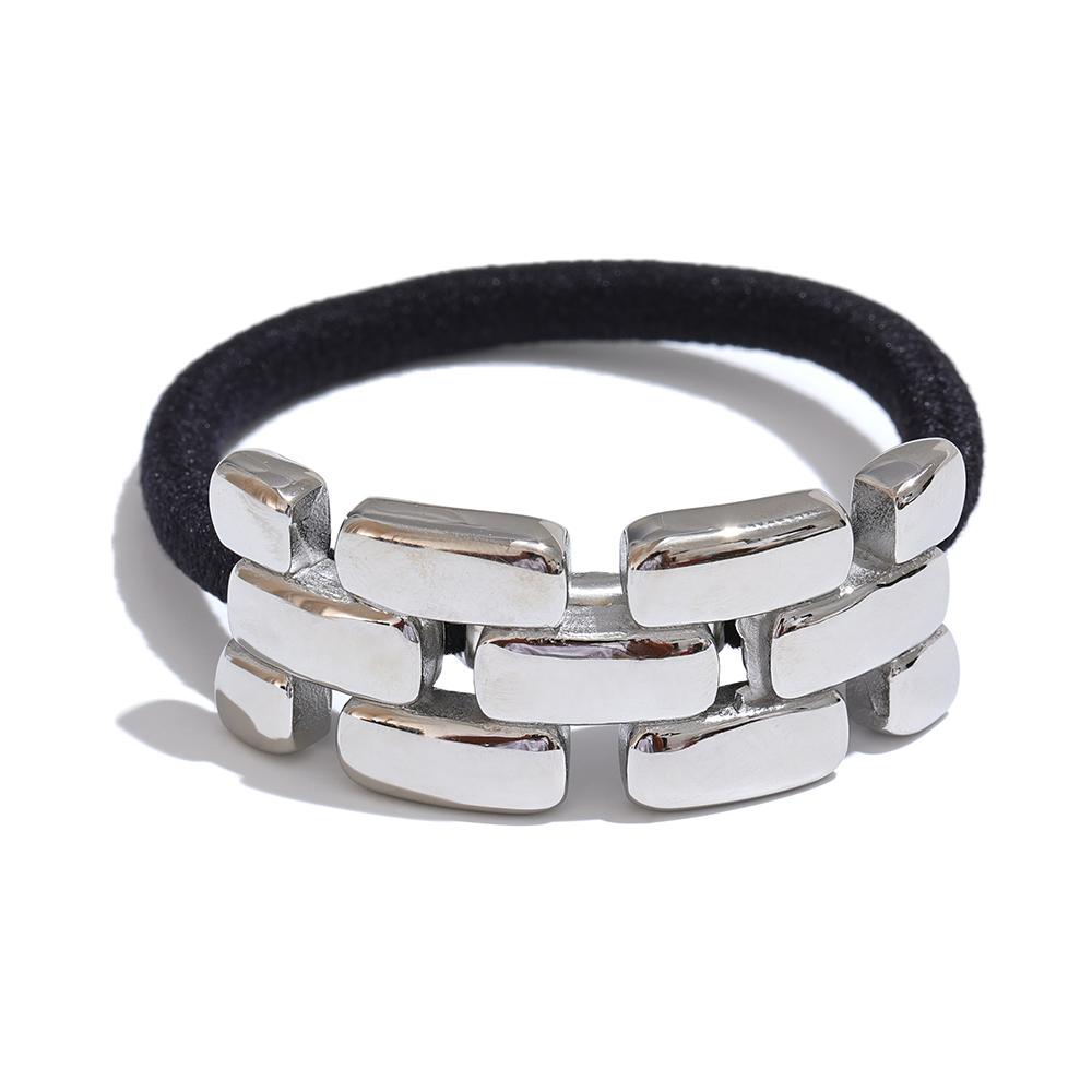 Yhpup 316L Stainless Steel Geometric Statement Headband Hair Accessories Jewelry Waterproof Elastic Band Ponytail Holder
Yhpup 316L Stainless Steel Geometric Statement Headband Hair Accessories Jewelry Waterproof Elastic Band Ponytail Holder