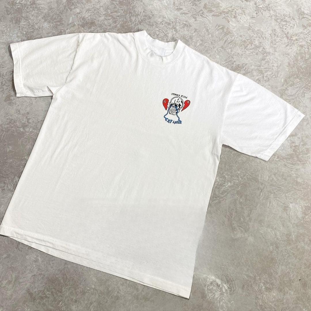 Shortsleeved Tshirt Trendy Brand Creative Teardrop Skull Print Oversized Loose Halfsleeved Lazy Style Shirt S
Shortsleeved Tshirt Trendy Brand Creative Teardrop Skull Print Oversized Loose Halfsleeved Lazy Style Shirt S