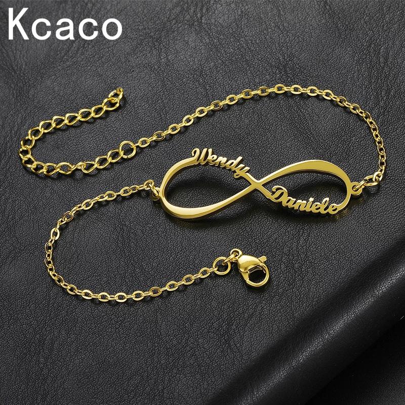 Kcaco Custom Name Infinite Bracelet for Women Personalized Nameplate Charms Handmade Love Bracelet Gift Stainless
Kcaco Custom Name Infinite Bracelet for Women Personalized Nameplate Charms Handmade Love Bracelet Gift Stainless