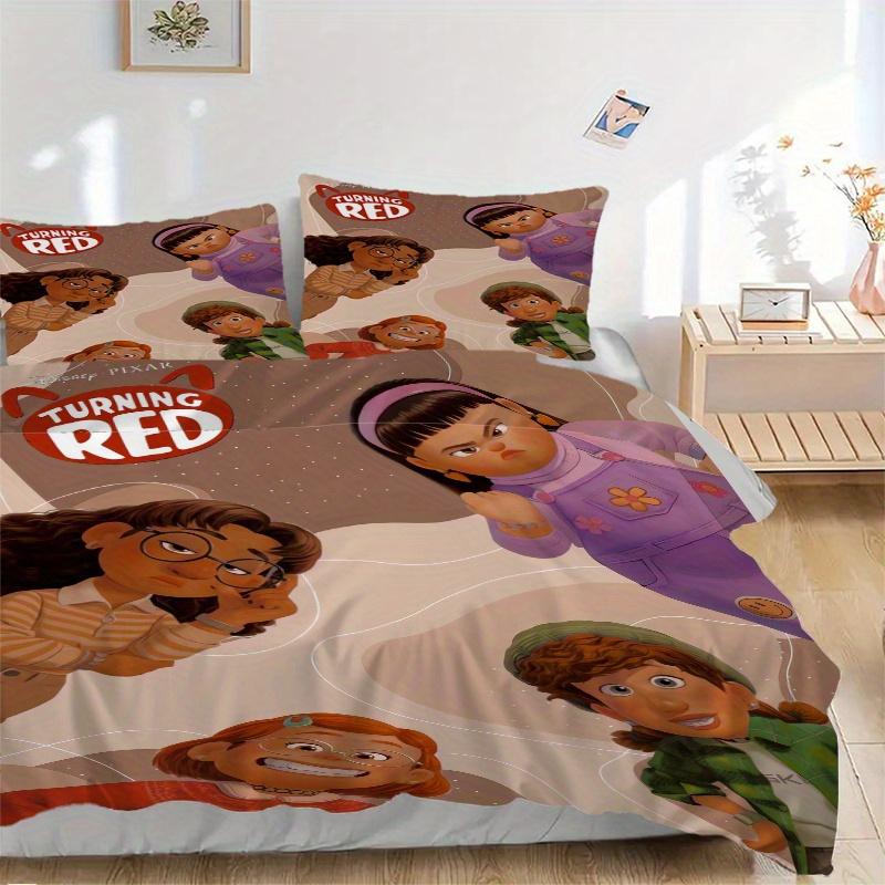 3pcs Turning Red Characters Printed Bedding Set, Soft and Comfortable Quilt Cover for Bedroom, Guest Room (1 Duvet Cover + 2 Pillowcases, Pi 135x200cm
3pcs Turning Red Characters Printed Bedding Set, Soft and Comfortable Quilt Cover for Bedroom, Guest Room (1 Duvet Cover + 2 Pillowcases, Pi 135x200cm