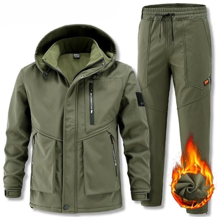 Men s Autumn Warm Windproof Waterproof Velvet Thickened Mountaineering Suit 2 Piece Casual Outdoor Workmanship Set M
Men s Autumn Warm Windproof Waterproof Velvet Thickened Mountaineering Suit 2 Piece Casual Outdoor Workmanship Set M