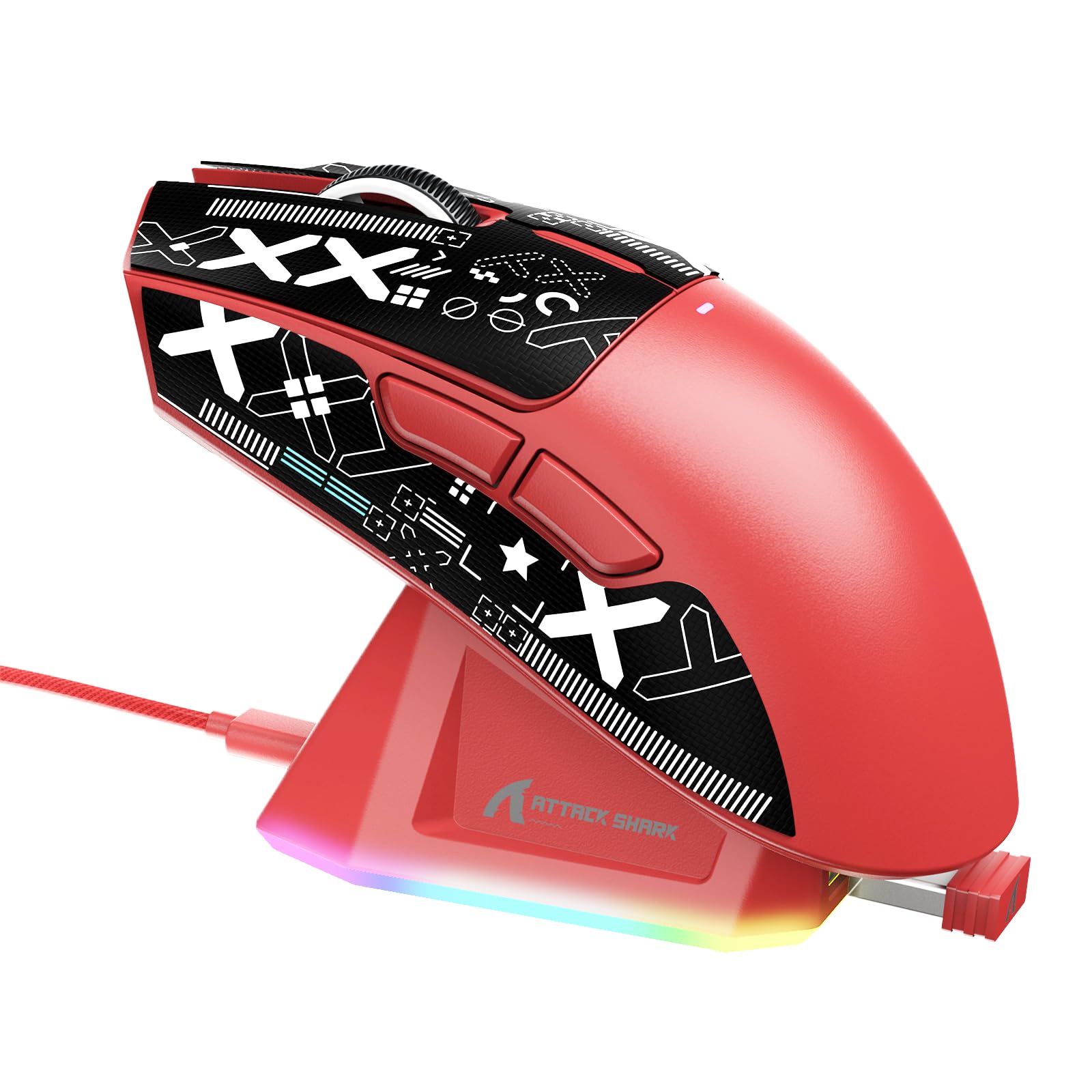 MAMBASNAKE x ATTACK SHARK X11 Gaming RGB Magnetic Charging Connection Dual Bluetooth DPI PAW3311 HUANO Broadcom Ergonomic Red Ultra-Lightweight Mouse,
MAMBASNAKE x ATTACK SHARK X11 Gaming RGB Magnetic Charging Connection Dual Bluetooth DPI PAW3311 HUANO Broadcom Ergonomic Red Ultra-Lightweight Mouse,