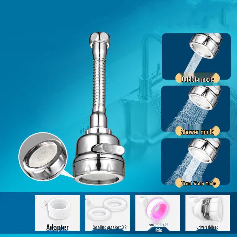 Rotatable 3-Mode Pressurized Faucet Extender Aerator
Rotatable 3-Mode Pressurized Faucet Extender Aerator