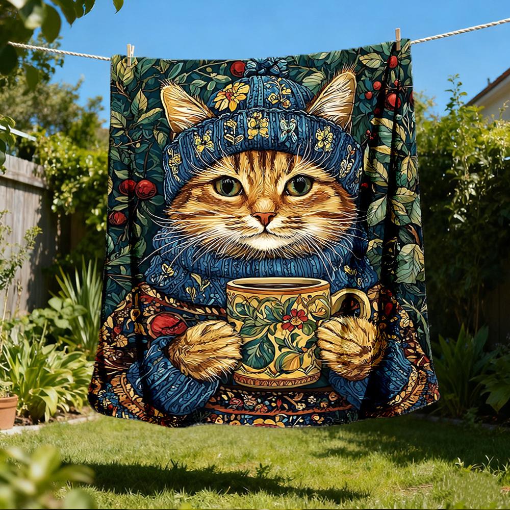 1pc Winter Cat Outdoor Flannel Blanket , Machine Washable Perfect Gift for Birthday , Holiday Travel Accessory , Durable Material 80x120cm
1pc Winter Cat Outdoor Flannel Blanket , Machine Washable Perfect Gift for Birthday , Holiday Travel Accessory , Durable Material 80x120cm