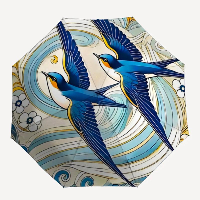 1pc Swallows Floral Automatic Folding Umbrella - 8-Rib Compact Travel Umbrella Durable & Portable for Outdoor Use, Perfect Gift for Birthdays048
1pc Swallows Floral Automatic Folding Umbrella - 8-Rib Compact Travel Umbrella Durable & Portable for Outdoor Use, Perfect Gift for Birthdays048
