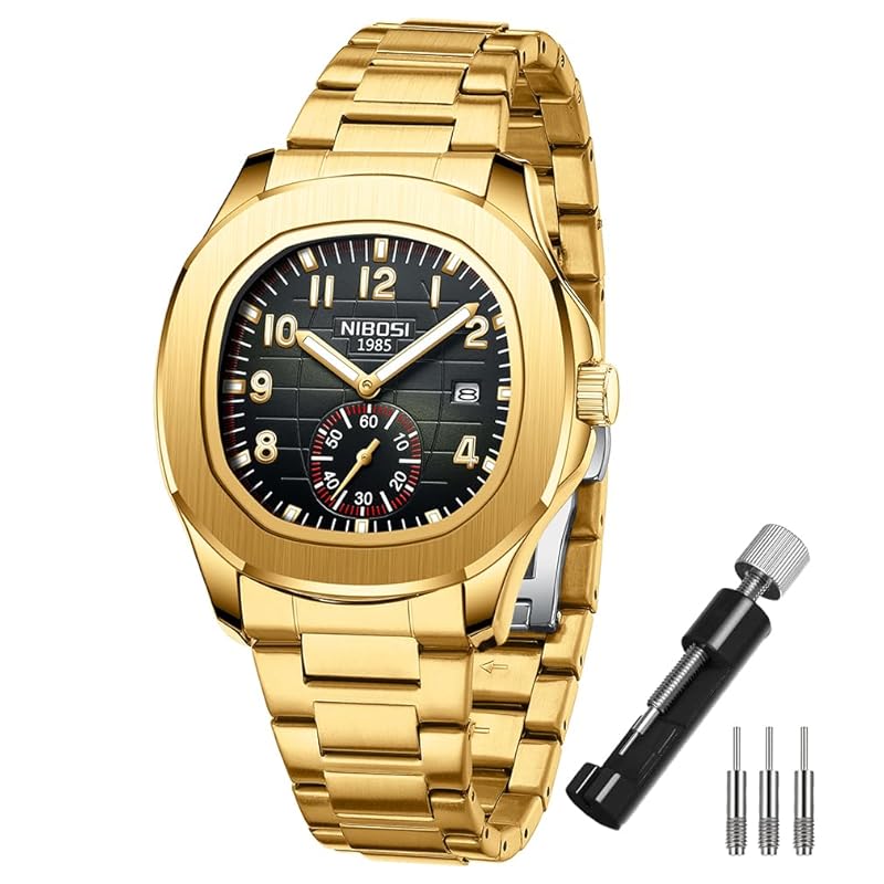 NIBOSI watch men s Fashionable business stainless arm clock gentleman waterproof analog metal band casual Easy to read dial date fluorescence for men
NIBOSI watch men s Fashionable business stainless arm clock gentleman waterproof analog metal band casual Easy to read dial date fluorescence for men