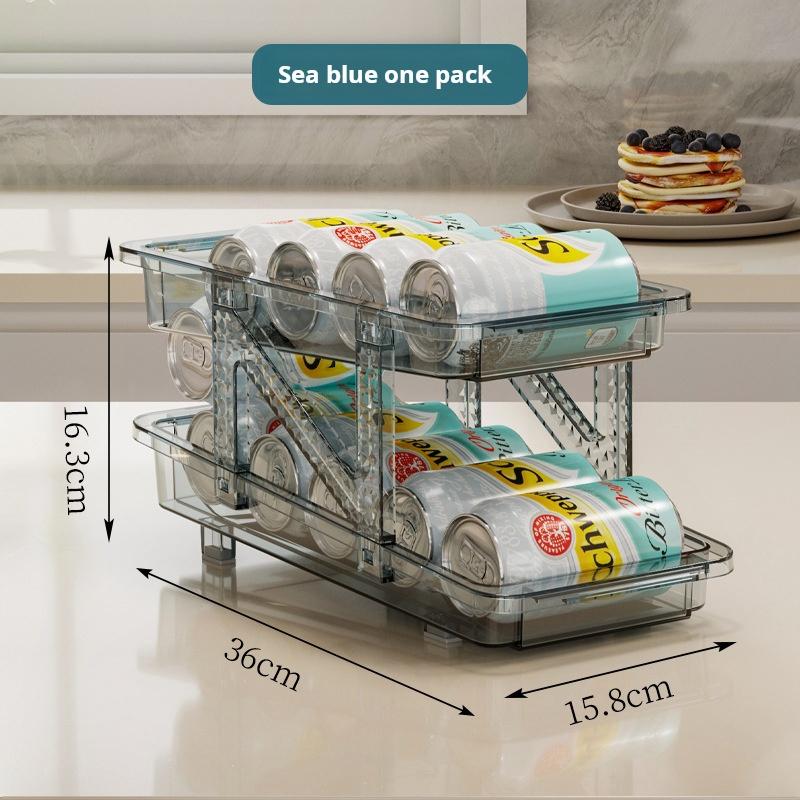 Pull-Out Retractable Beverage Storage Box - Automatic Replenishment Slot System for Refrigerator Cola and Drink Organizer Rack світло-блакитного кольору
Pull-Out Retractable Beverage Storage Box - Automatic Replenishment Slot System for Refrigerator Cola and Drink Organizer Rack світло-блакитного кольору