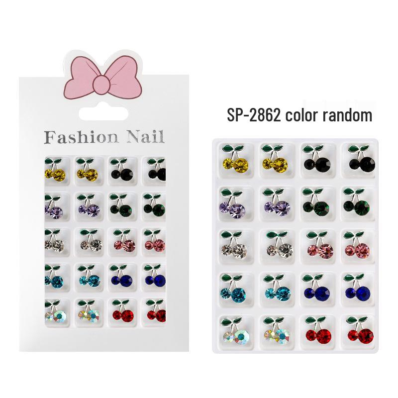 Набор ювелирных украшений для нейл-арта «Бабочка, Сатурн, Вишня и Бриллиант» - 20 штук страз и сплавных украшений
Набор ювелирных украшений для нейл-арта «Бабочка, Сатурн, Вишня и Бриллиант» - 20 штук страз и сплавных украшений