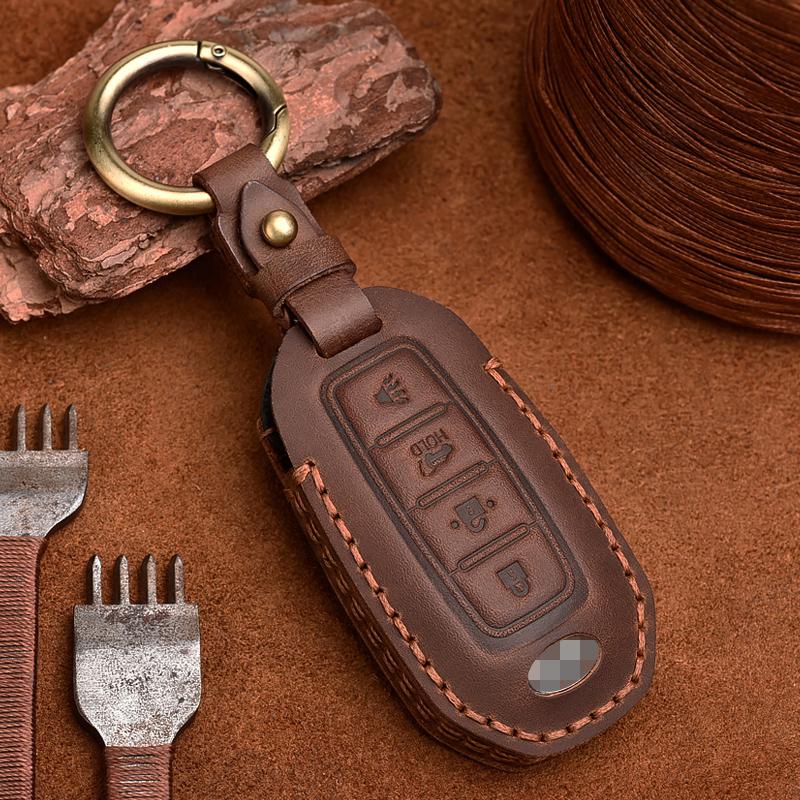 Genuine Leather Car Key Case for Infiniti Qx50 Qx60 Key Protector Fob Cover
Genuine Leather Car Key Case for Infiniti Qx50 Qx60 Key Protector Fob Cover