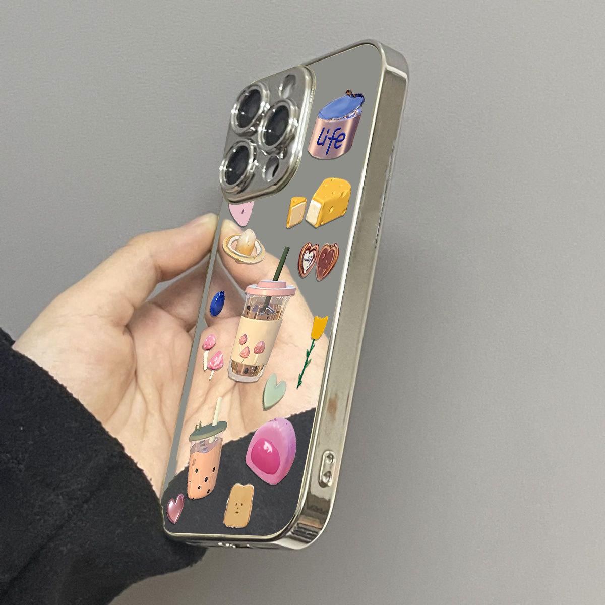 Milk tea cake is suitable for iPhone16promax Apple women s mobile phone case, all-inclusive, anti-drop and cute. apple 7/apple 8
Milk tea cake is suitable for iPhone16promax Apple women s mobile phone case, all-inclusive, anti-drop and cute. apple 7/apple 8