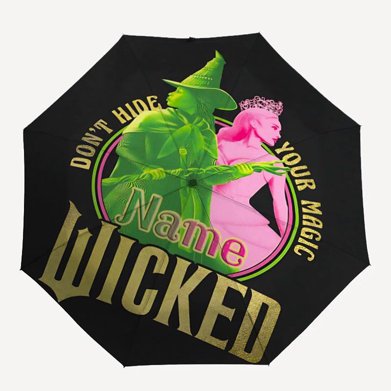 1pc Wicked Custom Name Automatic Folding Umbrella - Compact 8-Rib Design, Durable Plastic & Iron, Daily Use 042
1pc Wicked Custom Name Automatic Folding Umbrella - Compact 8-Rib Design, Durable Plastic & Iron, Daily Use 042