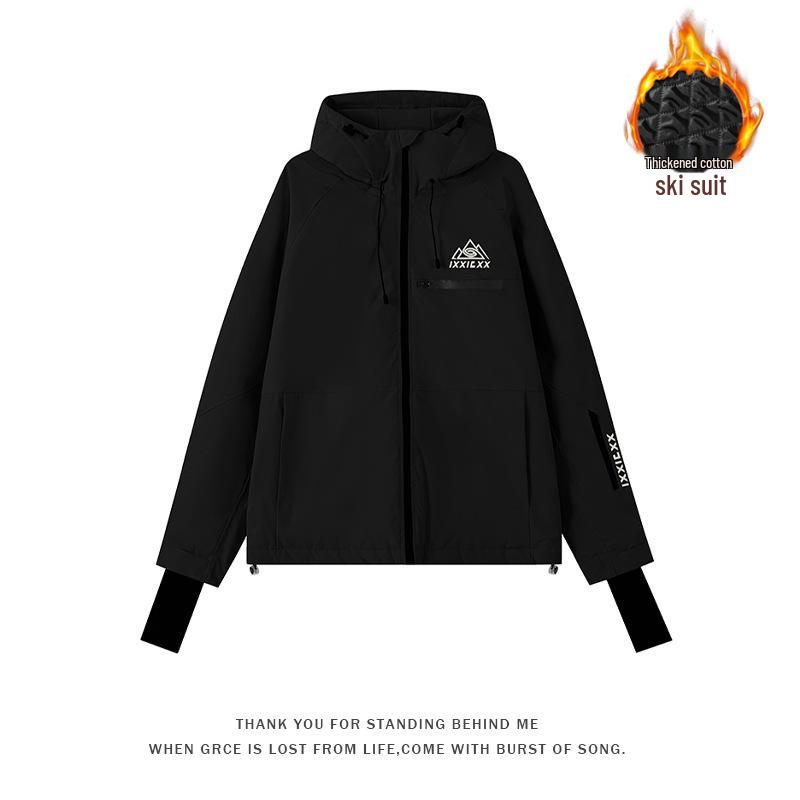 Spot Ins Style Unisex Winter Ski Jacket: Windproof, Waterproof, Cotton-Insulated, Thickened, Plus Size with Hood. 3XL
Spot Ins Style Unisex Winter Ski Jacket: Windproof, Waterproof, Cotton-Insulated, Thickened, Plus Size with Hood. 3XL