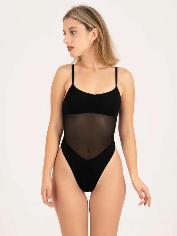 Прозрачный солнцезащитный слитный купальник для женщин S чёрный
Прозрачный солнцезащитный слитный купальник для женщин S чёрный