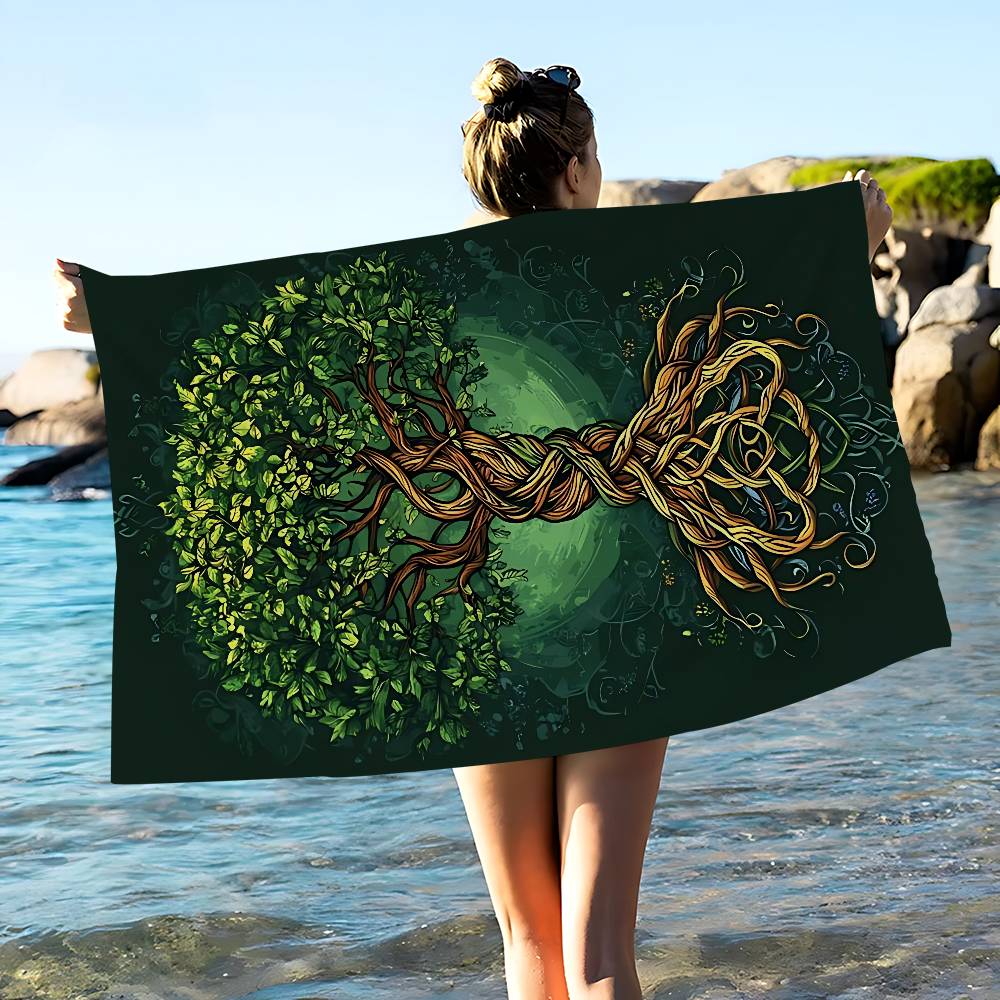 Tree life Yggdrasil Microfiber Printed Beach Towel Mountain Climbing Yoga Beach Swimming Running Absorbent Soft Towel W40*H60(CM)
Tree life Yggdrasil Microfiber Printed Beach Towel Mountain Climbing Yoga Beach Swimming Running Absorbent Soft Towel W40*H60(CM)