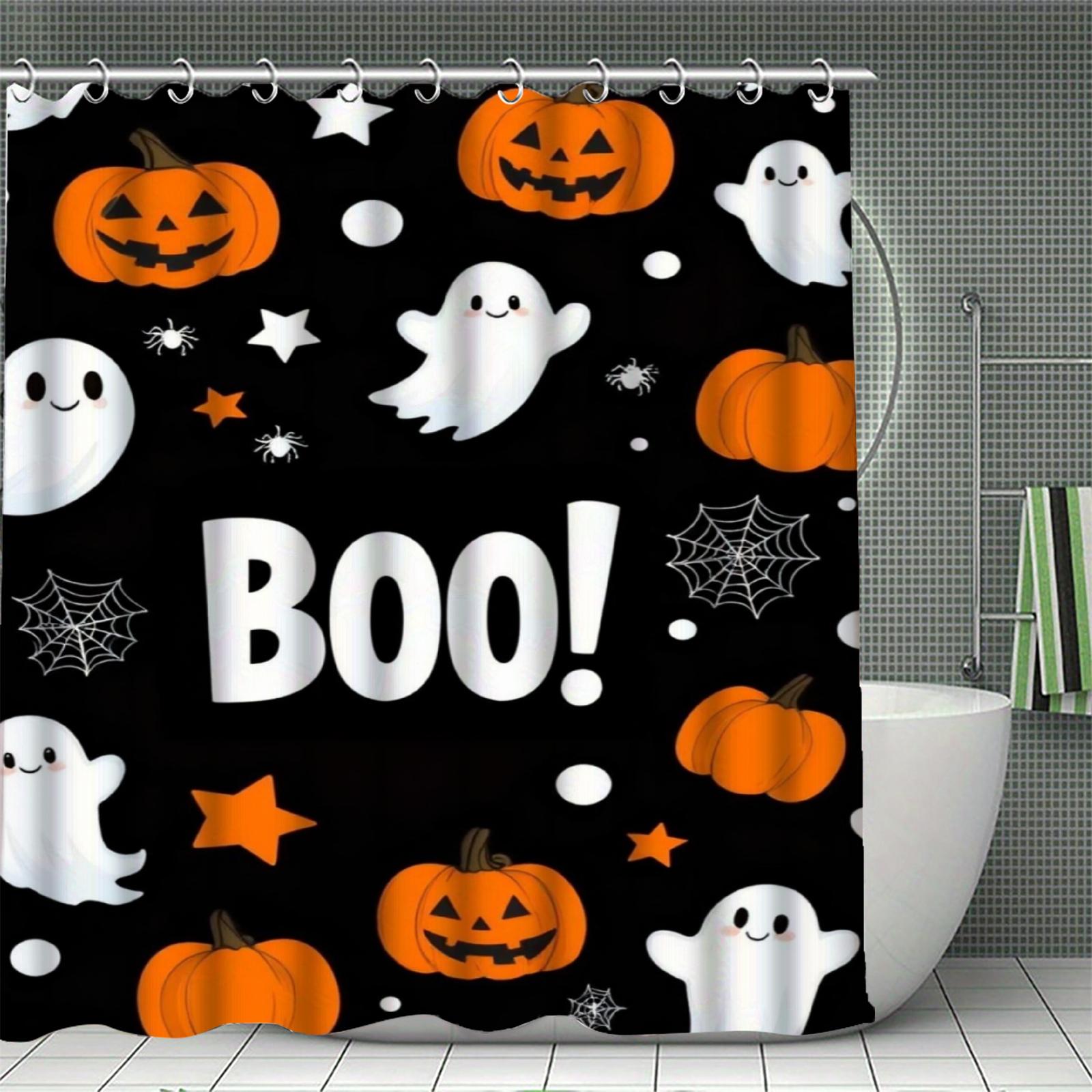 Happy Halloween Shower Curtain Set 3D Print Waterproof Polyester Fabric Bath Curtain Home Bathroom Halloween Decor With 12 Hooks W60H190(CM)-1 Pcs
Happy Halloween Shower Curtain Set 3D Print Waterproof Polyester Fabric Bath Curtain Home Bathroom Halloween Decor With 12 Hooks W60H190(CM)-1 Pcs