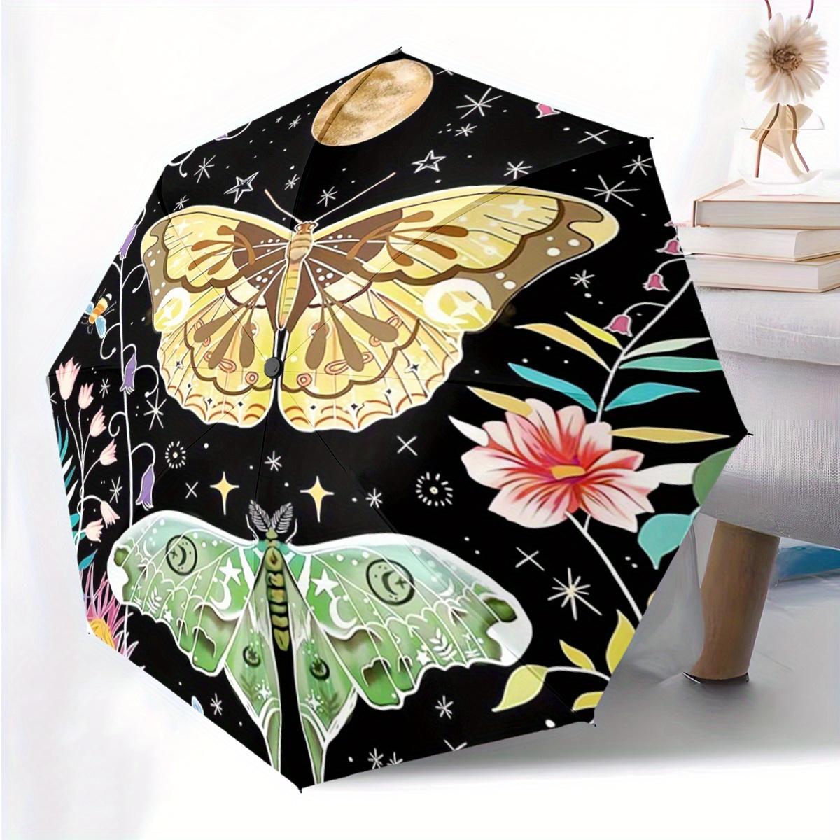 1pc Automatic Folding Umbrella with Moon & Butterflies Design - 8-Rib Portable Umbrella, Durable Iron Frame, Vibrant Starry Ni (as the picture,Iron&8K)
1pc Automatic Folding Umbrella with Moon & Butterflies Design - 8-Rib Portable Umbrella, Durable Iron Frame, Vibrant Starry Ni (as the picture,Iron&8K)