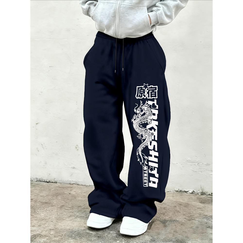 Men s Harajuku Letter and Dragon Print Drawstring Belt, Cool High Street Style, Casual and Comfortable, Classic Wide Leg Pants XXL
Men s Harajuku Letter and Dragon Print Drawstring Belt, Cool High Street Style, Casual and Comfortable, Classic Wide Leg Pants XXL