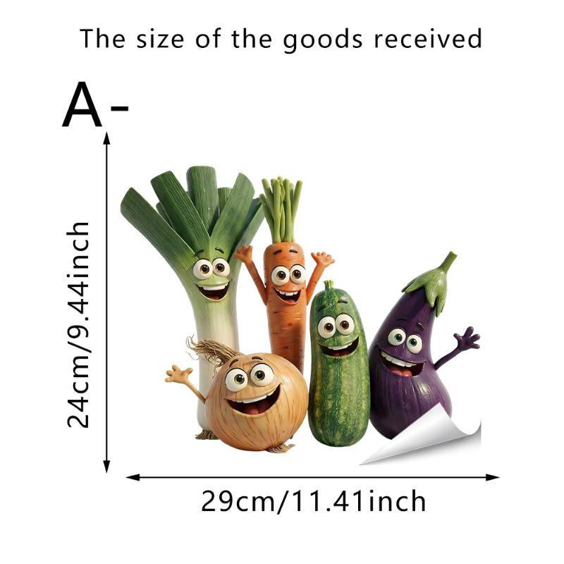 Emotionally Expressive Vegetable Wall Stickers For Home Decor Pvc Self-Adhesive Kitchen Background Decor A
Emotionally Expressive Vegetable Wall Stickers For Home Decor Pvc Self-Adhesive Kitchen Background Decor A