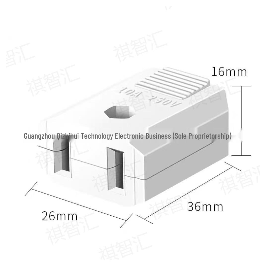 AC 220V 10A Male & Female Two-Pin Power Plug Connector
AC 220V 10A Male & Female Two-Pin Power Plug Connector