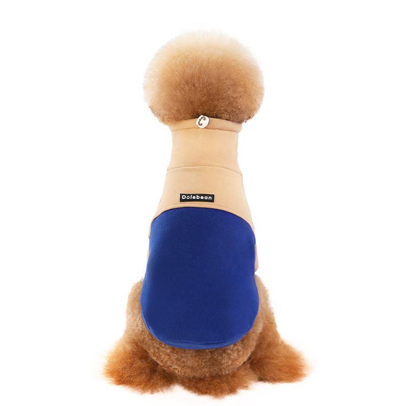 Autumn and winter new pet sweater contrasting color splicing high collar adjustable low collar super elastic magic dog clothes wholesale S
Autumn and winter new pet sweater contrasting color splicing high collar adjustable low collar super elastic magic dog clothes wholesale S