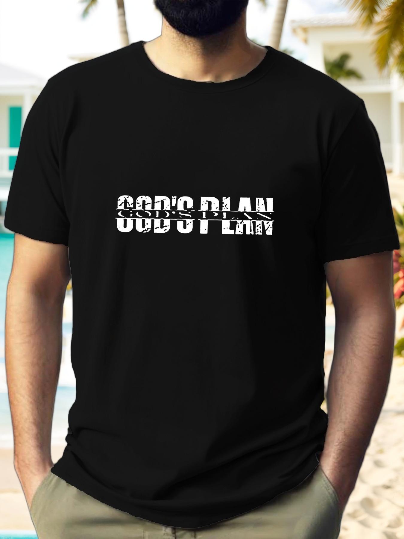 God S Plan Graphic Tee - Casual Cotton Short Sleeve Crewneck T-shirt M
God S Plan Graphic Tee - Casual Cotton Short Sleeve Crewneck T-shirt M
