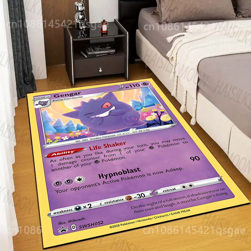Multiple Sizes P-Pokemon Gengar Cards Printed Carpets Rugs for Living Rooms Bedroom Bedside Floor Mat Area Rug Home Decor Gifts 40x60cm (16x24in)
Multiple Sizes P-Pokemon Gengar Cards Printed Carpets Rugs for Living Rooms Bedroom Bedside Floor Mat Area Rug Home Decor Gifts 40x60cm (16x24in)