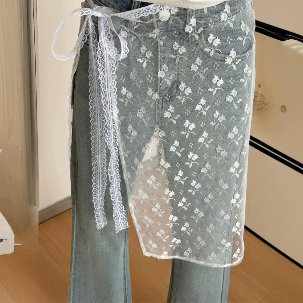 Spring Lace Skirt Curtain Cover Stacked Skirt Layering With Apron Skirt Skirt Fart Curtain Mesh Floral Skirt average size
Spring Lace Skirt Curtain Cover Stacked Skirt Layering With Apron Skirt Skirt Fart Curtain Mesh Floral Skirt average size
