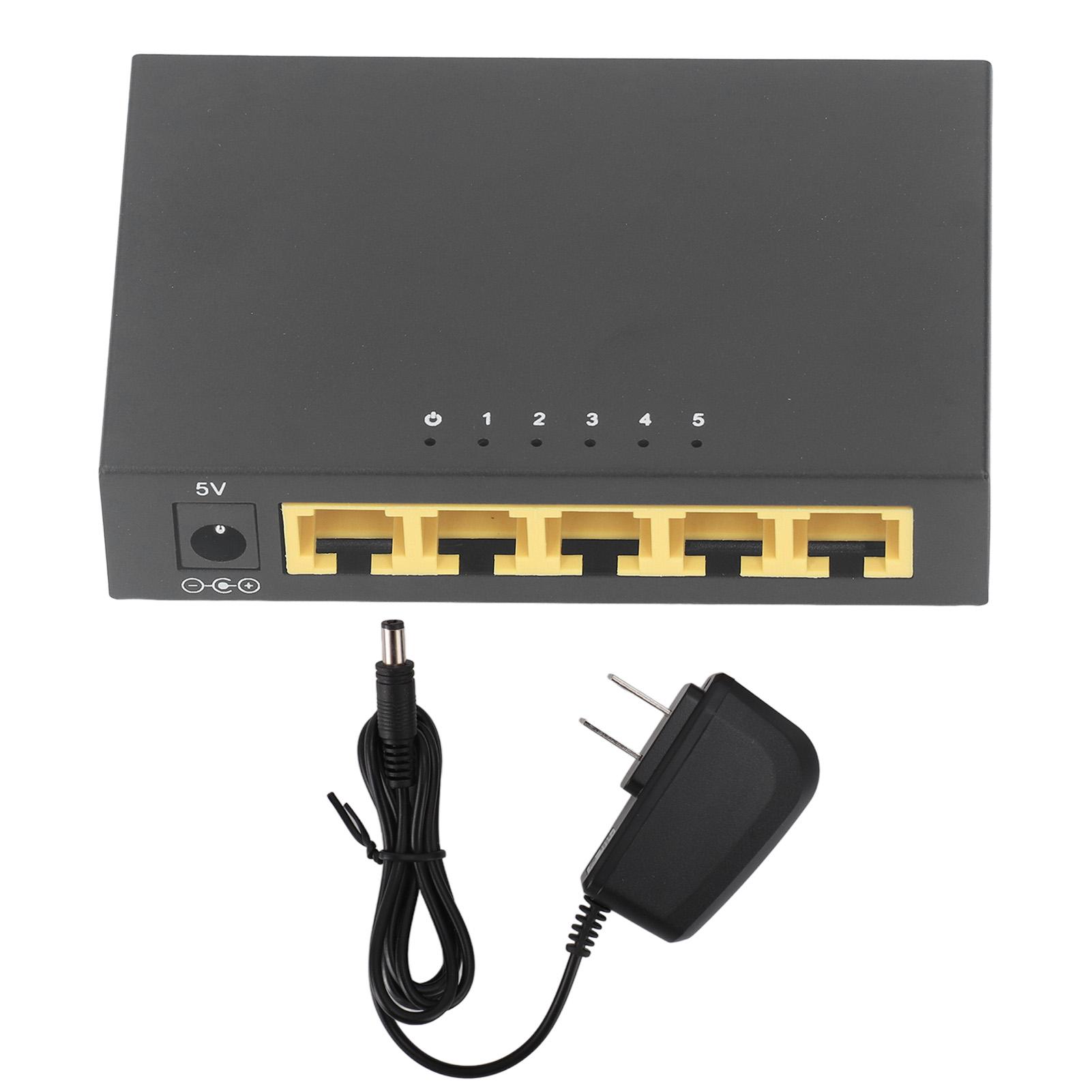 Fast Ethernet Switch 5 Ports 10100Mbps AI Detection VLAN Mode Auto Negotiation MDI MDIX RJ45
Fast Ethernet Switch 5 Ports 10100Mbps AI Detection VLAN Mode Auto Negotiation MDI MDIX RJ45