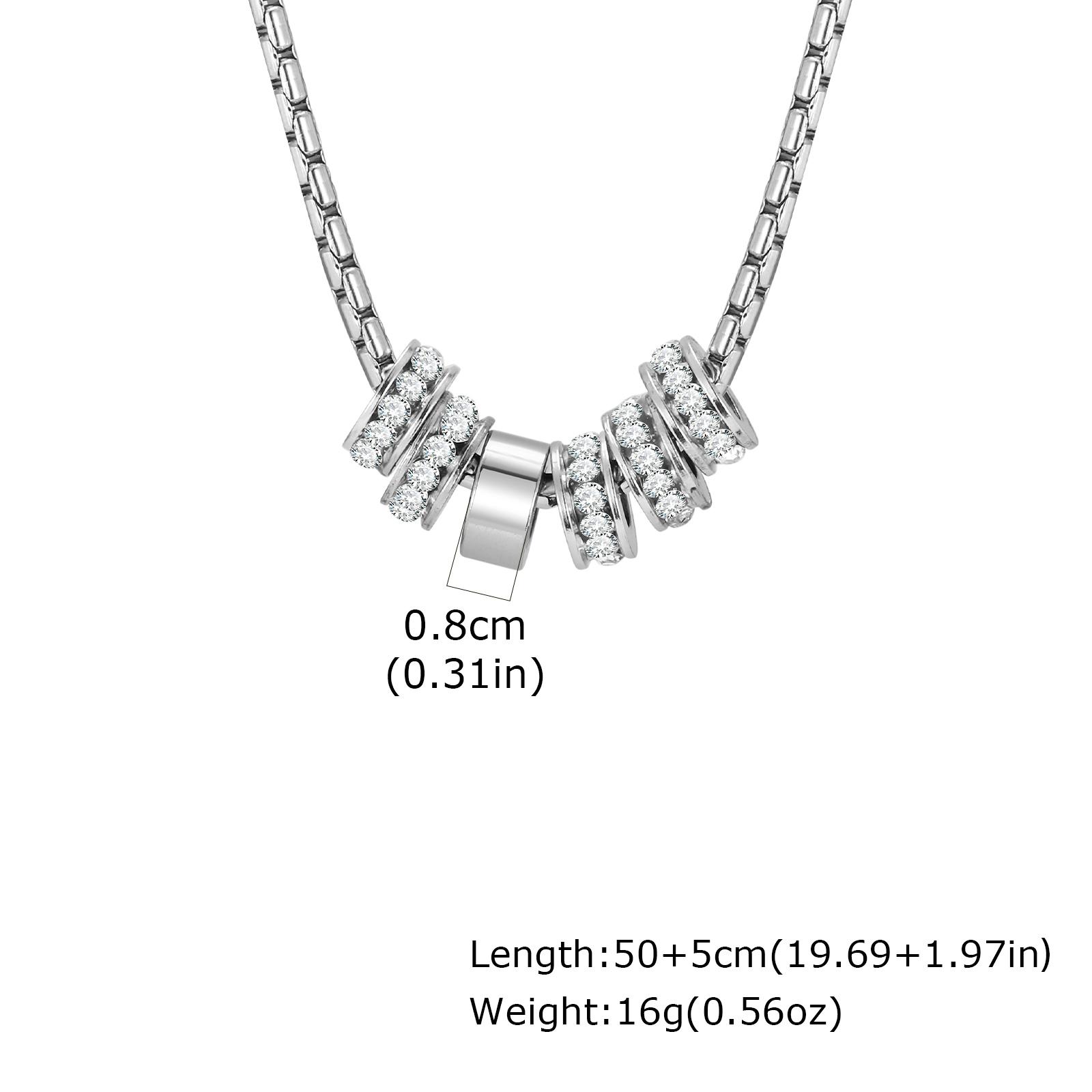 Stylish Luxury Zircon Round Ring Pendant Necklace, High Quality Waterproof Stainless Steel Necklace for Men, Fashion Jewelry
Stylish Luxury Zircon Round Ring Pendant Necklace, High Quality Waterproof Stainless Steel Necklace for Men, Fashion Jewelry