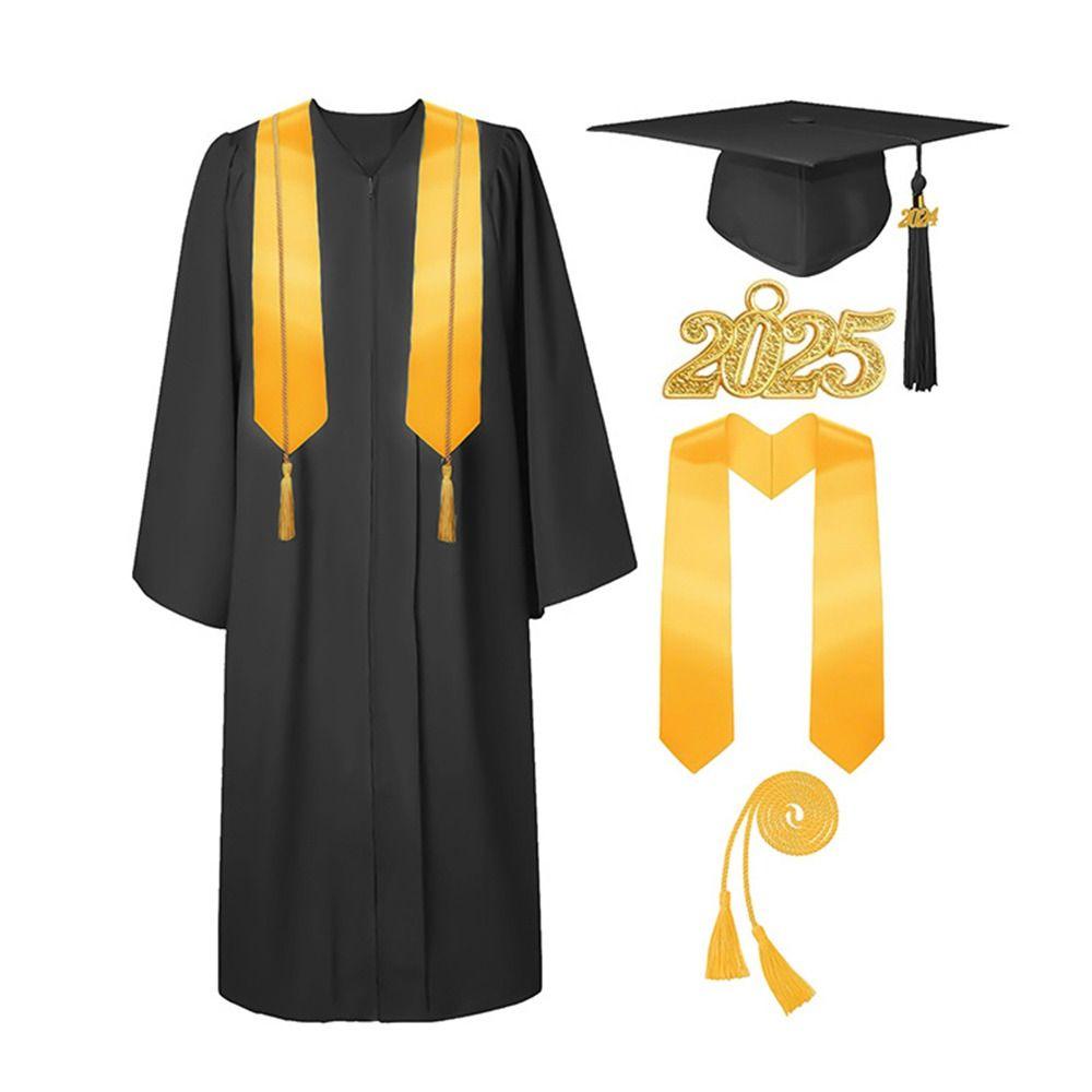 5Pcs/Set With Hat Tassel Rope Graduation Gown Set Graduation Party Clothes Party Supplies XS білий
5Pcs/Set With Hat Tassel Rope Graduation Gown Set Graduation Party Clothes Party Supplies XS білий