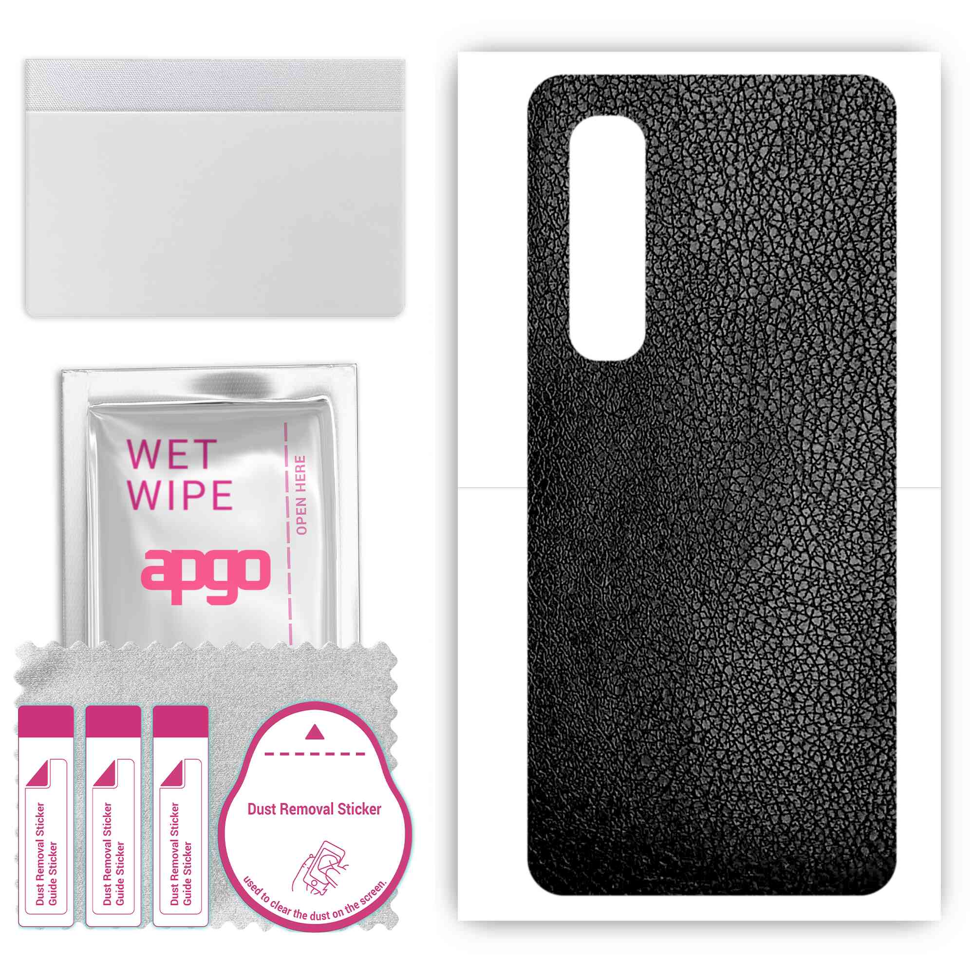 Apgo Protective Skin Sticker для задньої панелі, сумісної з Oppo Find X2, Wrap Film, Foil, Vinyl - Pattern Black Leather
Apgo Protective Skin Sticker для задньої панелі, сумісної з Oppo Find X2, Wrap Film, Foil, Vinyl - Pattern Black Leather