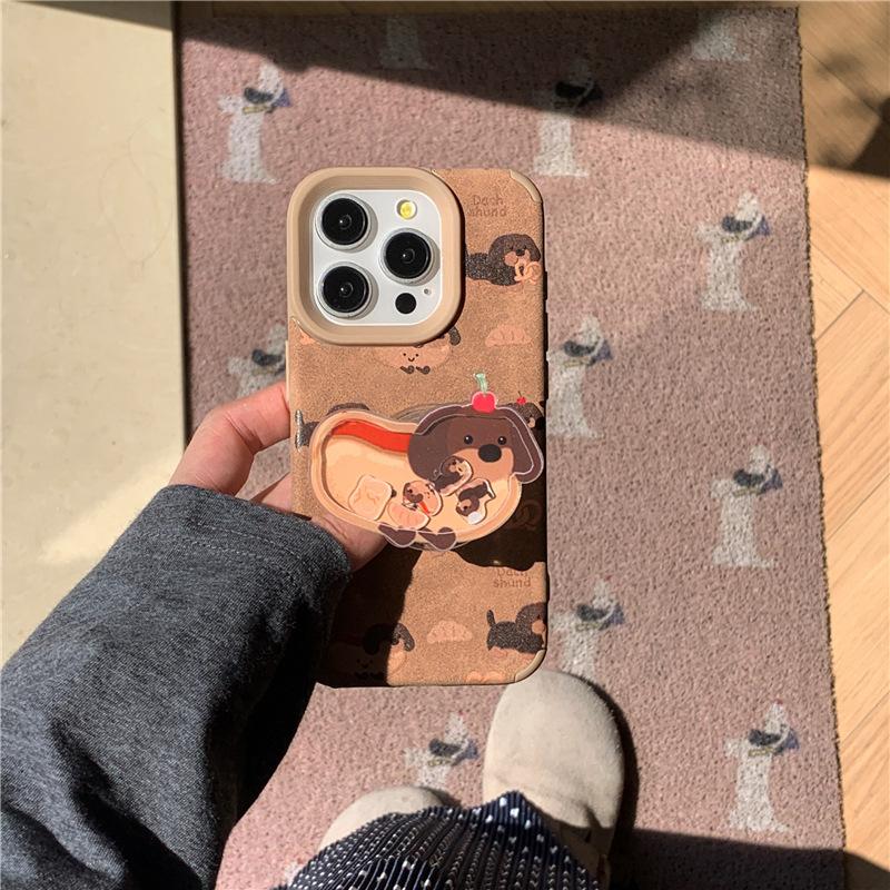 Autumn and Winter Bread Dachshund Dog Suitable for Apple 16 Mobile Phone Case 15ProMax Anti-fall IPhone 14 Brown Leather 13 Apple 16
Autumn and Winter Bread Dachshund Dog Suitable for Apple 16 Mobile Phone Case 15ProMax Anti-fall IPhone 14 Brown Leather 13 Apple 16