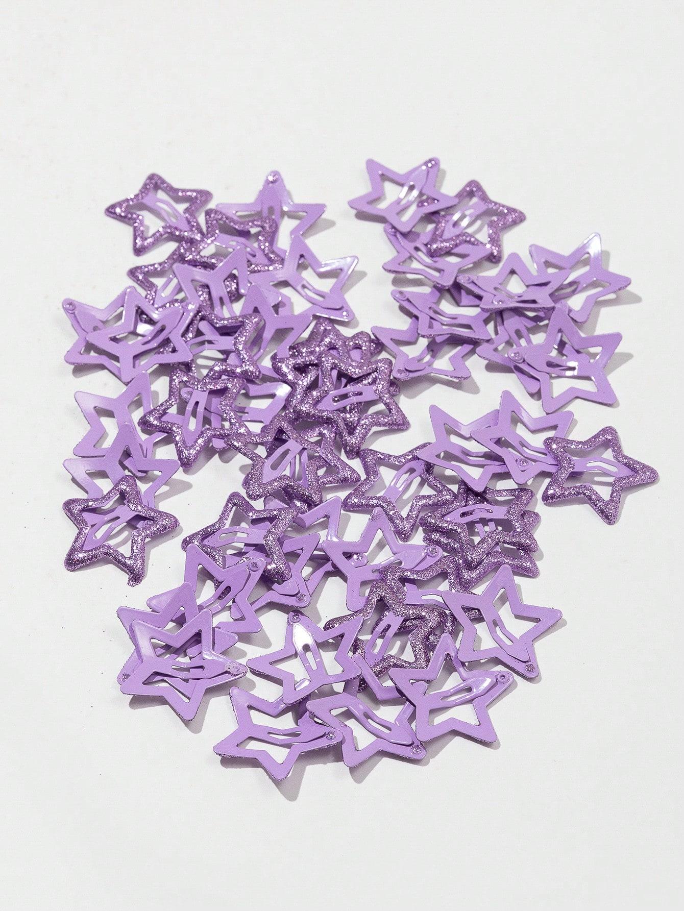 25 Pcs Fashion Dopamine Purple Geometric Pentagram Hairpins For Women Girls Party Hair Accessories
25 Pcs Fashion Dopamine Purple Geometric Pentagram Hairpins For Women Girls Party Hair Accessories