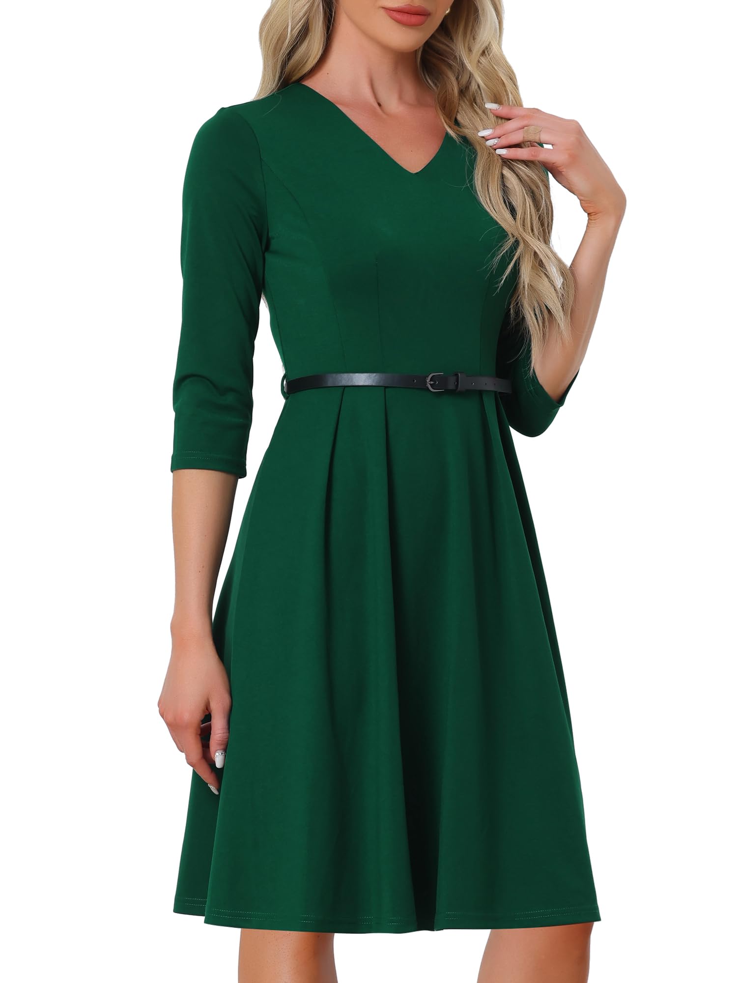 Женское коктейльное платье Allegra K длиной до колена, с рукавом до локтя, V-образным вырезом, зеленое, размер XS
Женское коктейльное платье Allegra K длиной до колена, с рукавом до локтя, V-образным вырезом, зеленое, размер XS