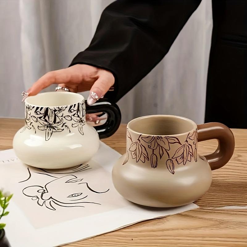 2 шт. керамические кофейные чашки в форме тыквы с цветочным дизайном, большого объема, с изоляцией, многоразовые, только ручная мойка, идеально подходят для домашнего завтрака, десертов 2pcs
2 шт. керамические кофейные чашки в форме тыквы с цветочным дизайном, большого объема, с изоляцией, многоразовые, только ручная мойка, идеально подходят для домашнего завтрака, десертов 2pcs