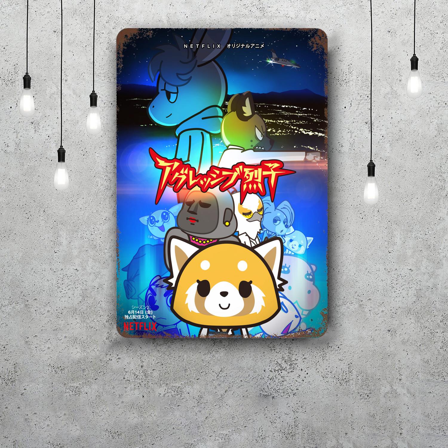 Aggretsuko Anime Metal Signs wall decor Vintage Tin Signs Captain Metal Poster Decor for Bar Pub Club Wall Decoration 20x30cm(7.8x11.8inch)
Aggretsuko Anime Metal Signs wall decor Vintage Tin Signs Captain Metal Poster Decor for Bar Pub Club Wall Decoration 20x30cm(7.8x11.8inch)