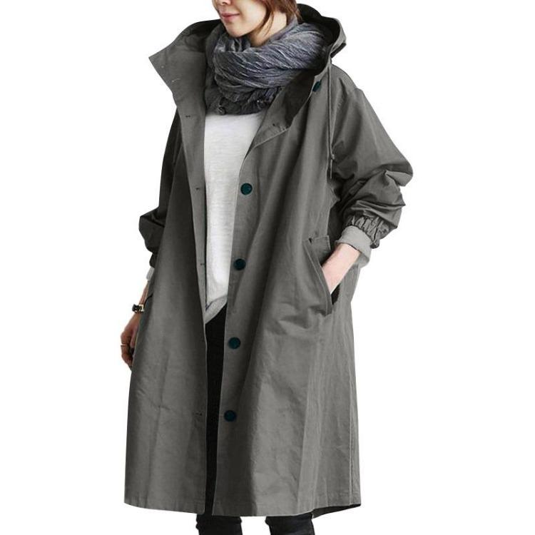 New Fashion Women s Autumn Casual Trench Coat Long Sleeved Mid Long Style Waist Cinching Jacket 8 Color Options 5XL темно-сірий колір
New Fashion Women s Autumn Casual Trench Coat Long Sleeved Mid Long Style Waist Cinching Jacket 8 Color Options 5XL темно-сірий колір
