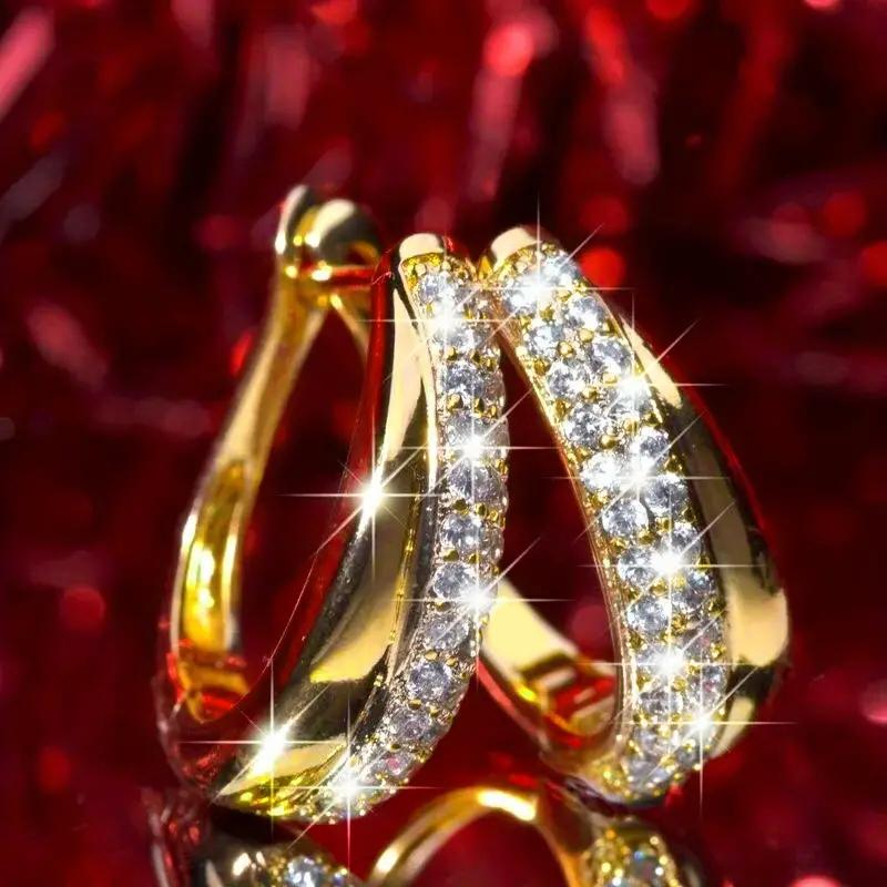 Huitan Circle Ear Accessories for Women Modern Earrings with Cubic Zirconia 3 Metal Color Fashion Flexible Female Jewelry Hanging Shipping
Huitan Circle Ear Accessories for Women Modern Earrings with Cubic Zirconia 3 Metal Color Fashion Flexible Female Jewelry Hanging Shipping