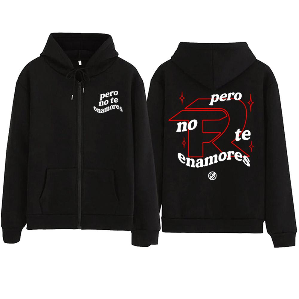 Pero No Te Enamores Fuerza Regida Zipper Hoodie Fuerza Regida Fan Hoodie Harajuku Pullover Tops Zipper Hoodie 3XL
Pero No Te Enamores Fuerza Regida Zipper Hoodie Fuerza Regida Fan Hoodie Harajuku Pullover Tops Zipper Hoodie 3XL